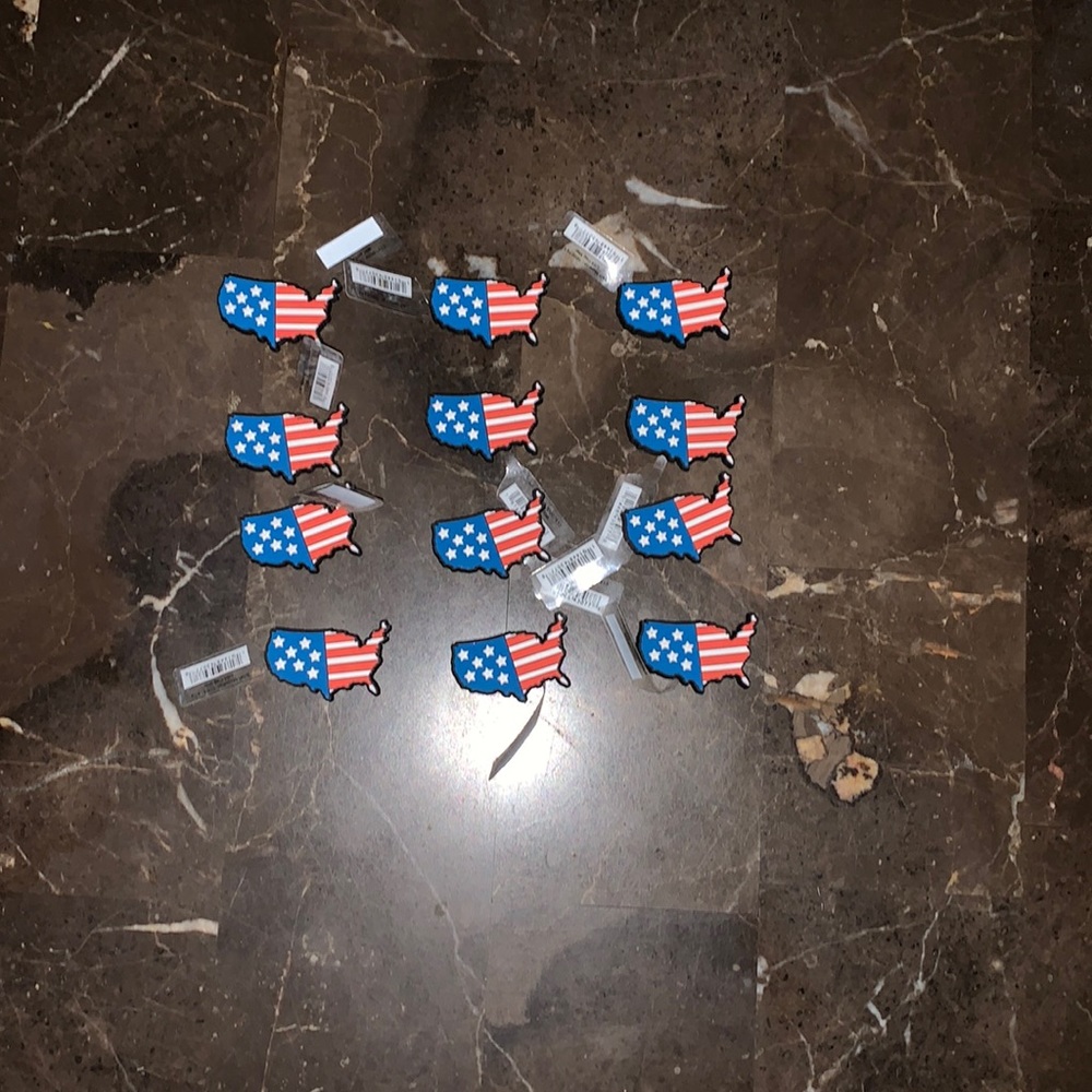 12 United States Croc charms